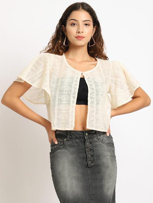 embroidered regular shrug - 19956776 - Very Small Image - 1
