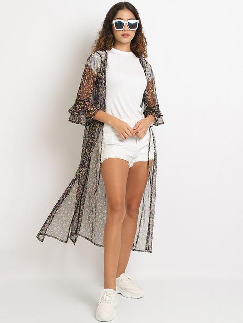 floral print regular shrug - 19956790 - Very Small Image - 1