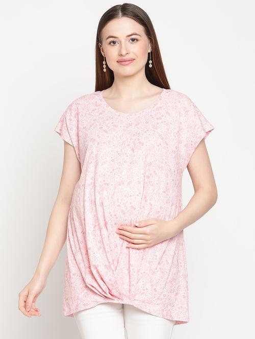 women's a line round neck top - 19956970 - Very Small Image - 1
