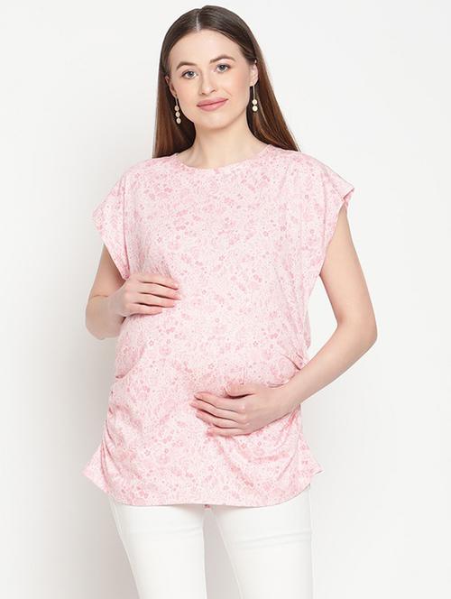 women's straight round neck top - 19956977 - Very Small Image - 1