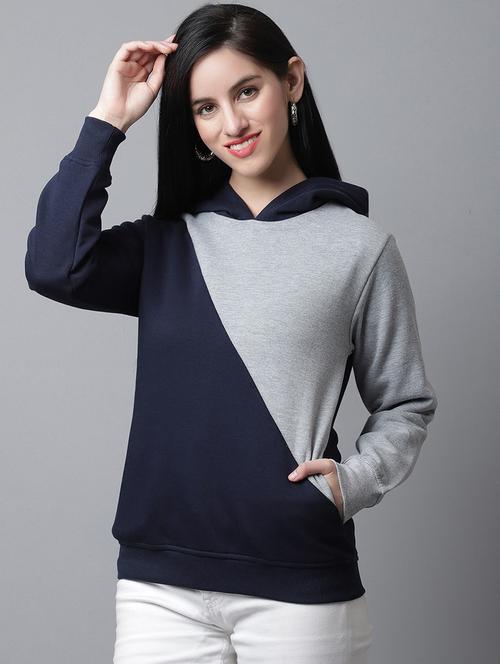 women's color block sweatshirt - 19957083 - Very Small Image - 1