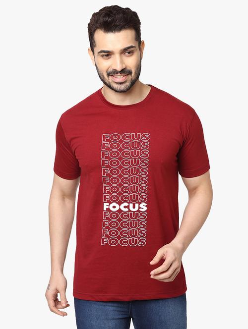 round neck front print t-shirt - 19957605 - Very Small Image - 1