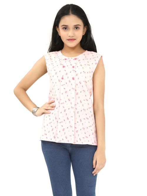 girls round neck top - 19957794 - Very Small Image - 1