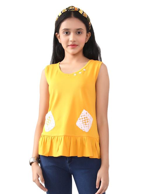 girls round neck top - 19957802 - Very Small Image - 1