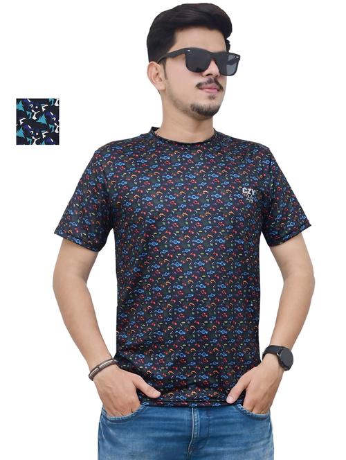 round neck printed t-shirt combo - 19958121 - Very Small Image - 1