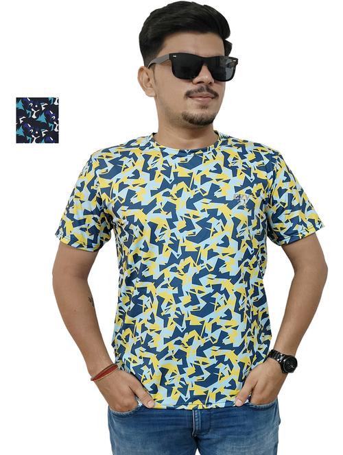 round neck printed t-shirt combo - 19958125 - Very Small Image - 1