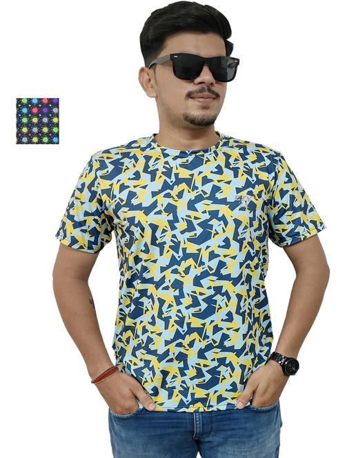 round neck printed t-shirt combo - 19958136 - Very Small Image - 1