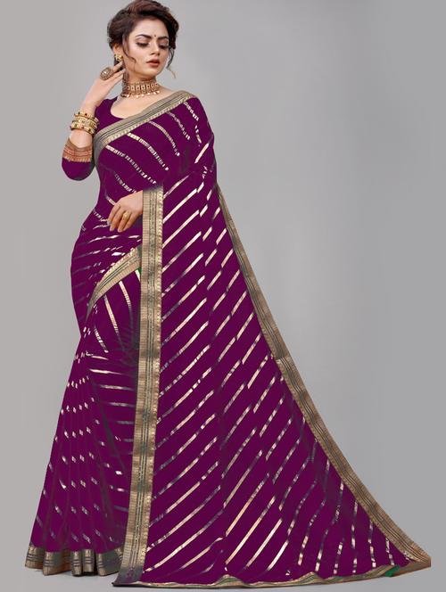 leheriya printed saree with blouse - 19958681 - Very Small Image - 1