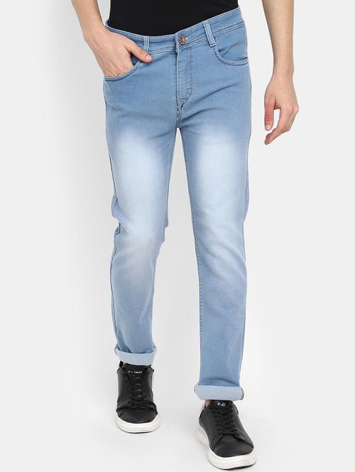 light blue denim plain jeans - 19959289 - Very Small Image - 1