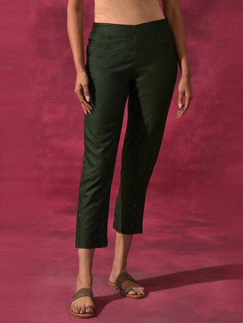 mid rise solid tapered pant - 19959572 - Very Small Image - 1