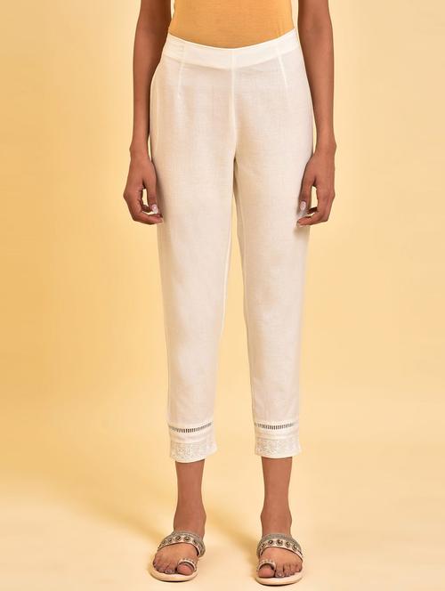 mid rise solid tapered pant - 19959577 - Very Small Image - 1