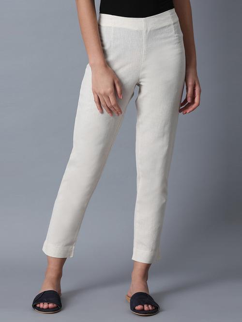 mid rise solid tapered pant - 19959611 - Very Small Image - 1