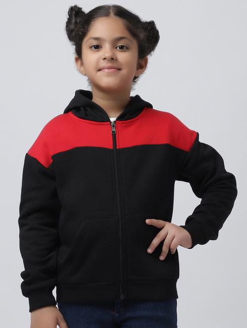 color block hood neck sweatshirt - 19959662 - Very Small Image - 1
