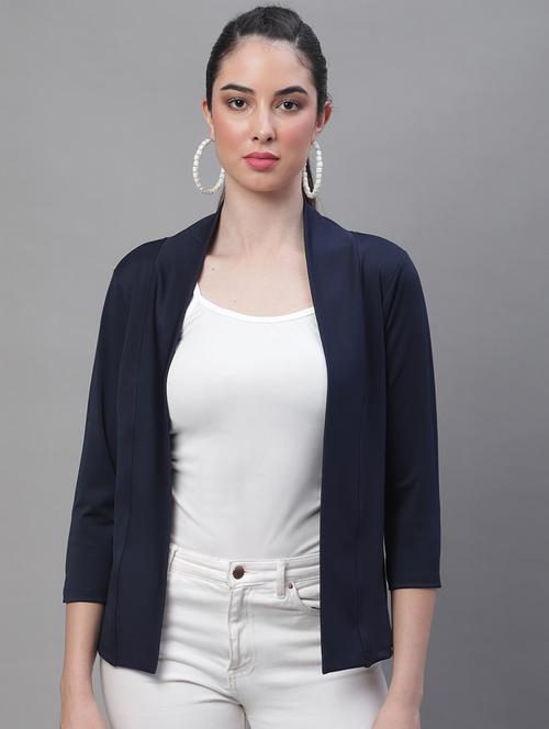 black cotton blend shrug - 19959916 - Very Small Image - 1
