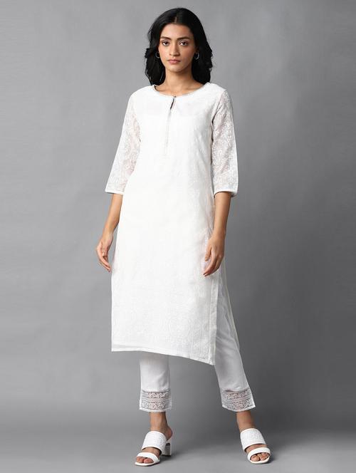 floral print kurta pant set - 19960335 - Very Small Image - 1