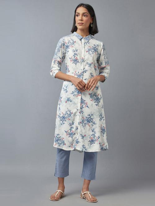 floral print kurta pant set - 19960337 - Very Small Image - 1