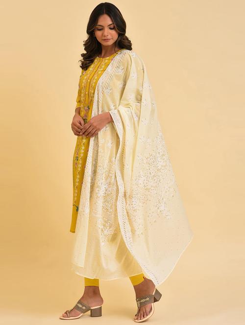embroidered kurta churidaar set - 19960352 - Very Small Image - 1