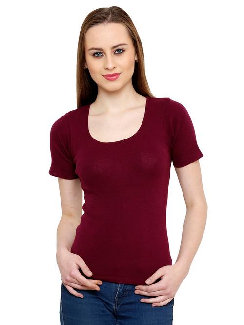 women's a line round neck top - 19960657 - Very Small Image - 1