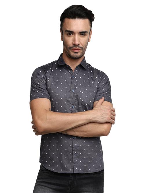 mens polka dot casual shirt - 19961216 - Very Small Image - 1