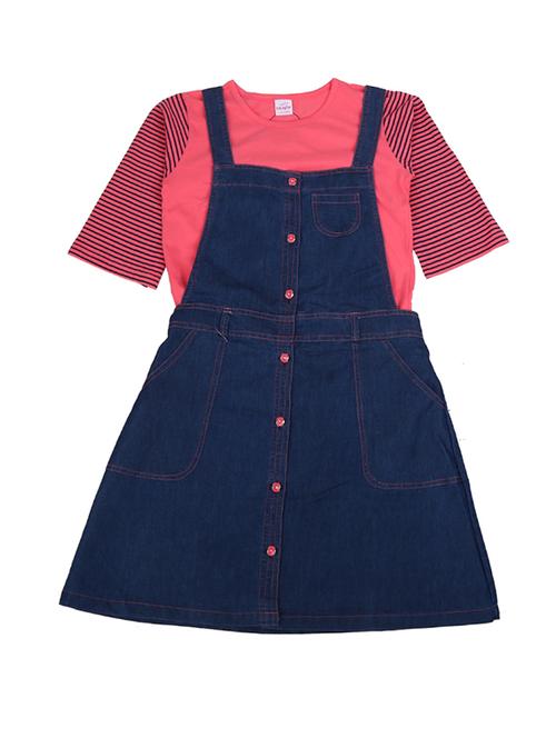 girls blue denim frock - 19961223 - Very Small Image - 1