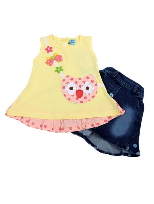 girls printed skirt top set - 19962600 - Very Small Image - 1