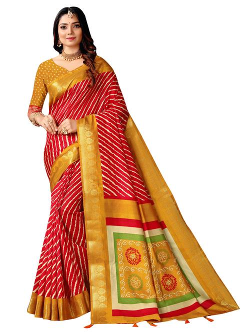 leheriya woven saree - 19963732 - Very Small Image - 1