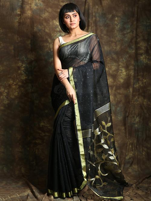 self design woven saree - 19968372 - Very Small Image - 1