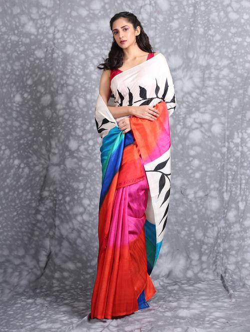 multi colored self design woven saree - 19968434 - Very Small Image - 1