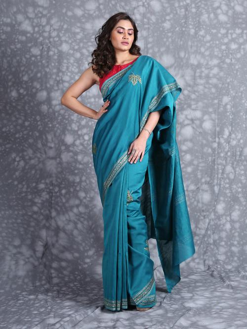 women's embroidered saree - 19968444 - Very Small Image - 1