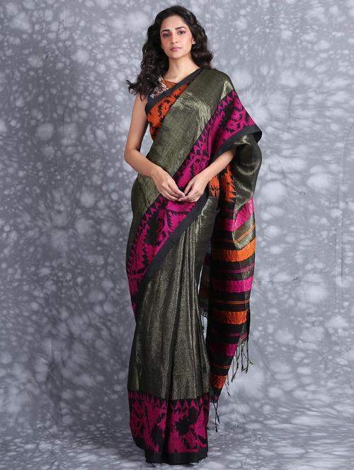 self design woven saree - 19968508 - Very Small Image - 1