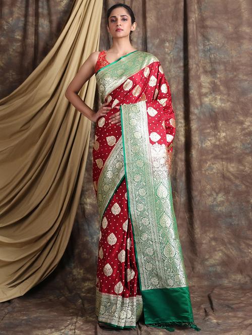 self design woven saree - 19968516 - Very Small Image - 1