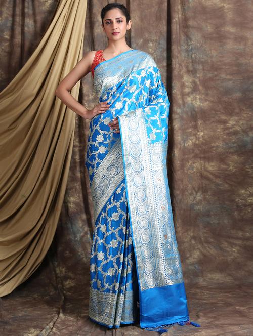 self design woven saree - 19968527 - Very Small Image - 1