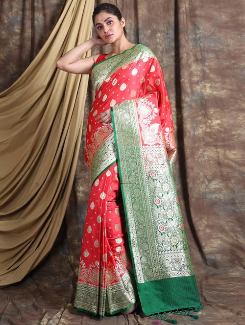 self design woven saree - 19968530 - Very Small Image - 1