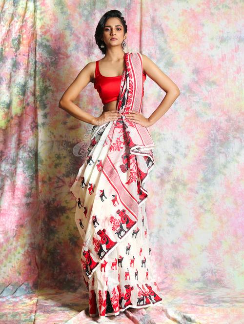 self design woven saree - 19968815 - Very Small Image - 1