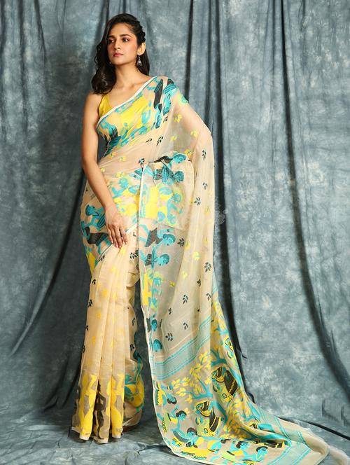 self design woven saree - 19968820 - Very Small Image - 1