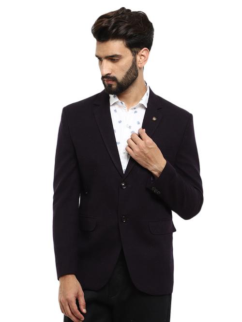 vmart men checks tweed notched lapel casual blazer - 19969181 - Very Small Image - 1