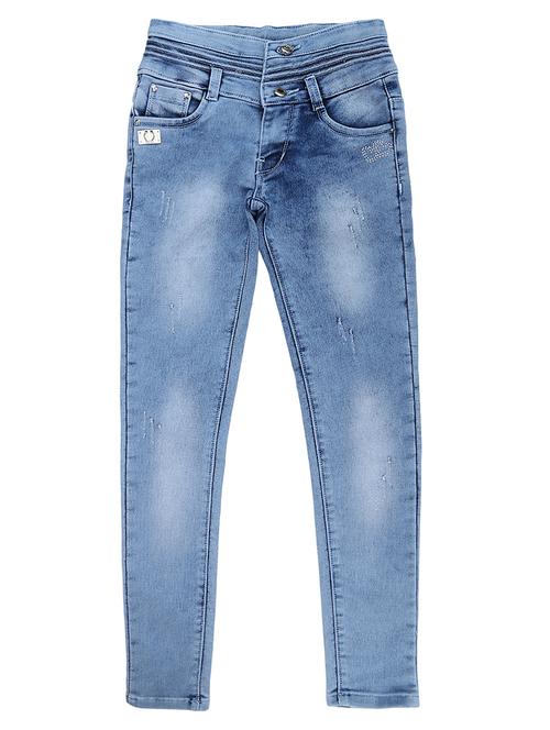 girls solid skinny fit jeans - 19970175 - Very Small Image - 1