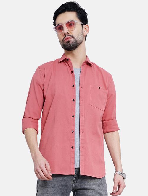 mens solid casual shirt - 19970660 - Very Small Image - 1