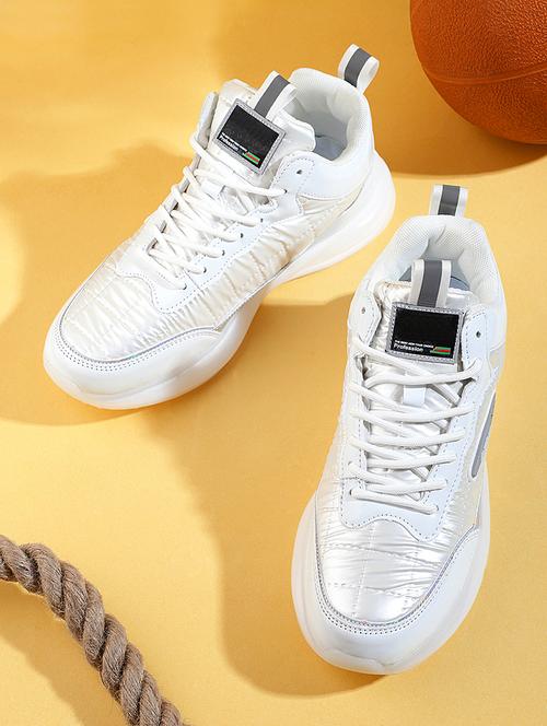 white solid sport shoe - 19971432 - Very Small Image - 1