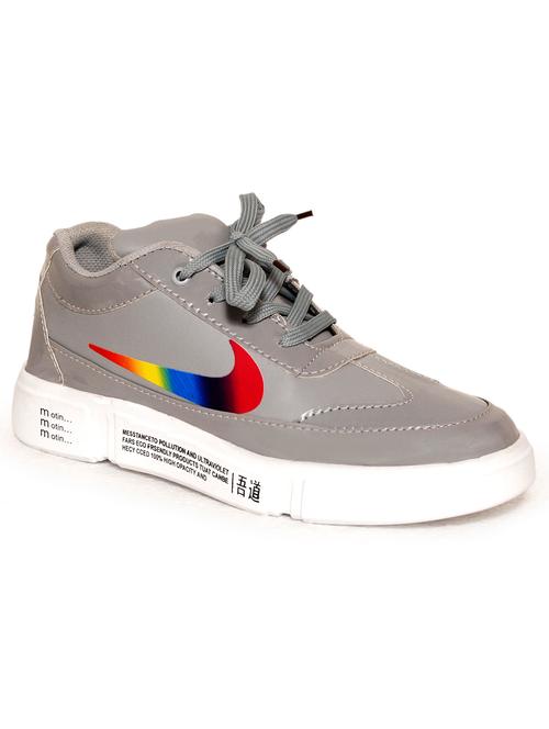 grey solid sport shoe - 19971442 - Very Small Image - 1