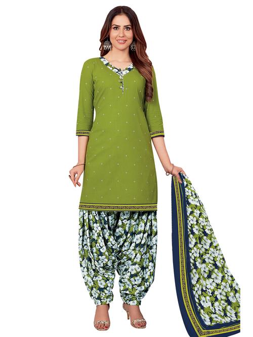 printed unstitched suit set - 19971461 - Very Small Image - 1