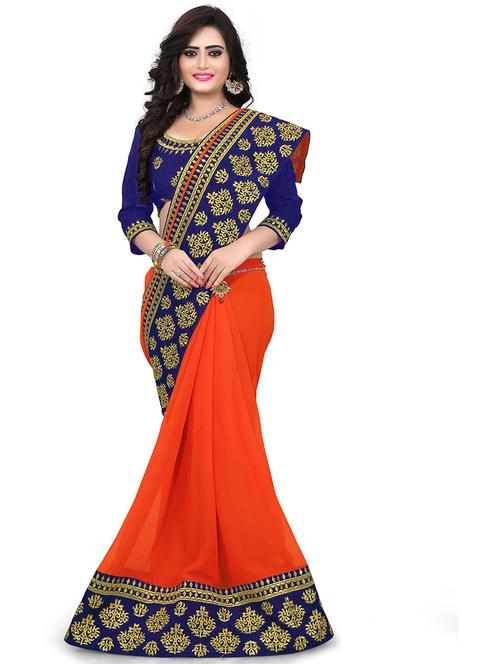 self design embroidered saree - 19972193 - Very Small Image - 1