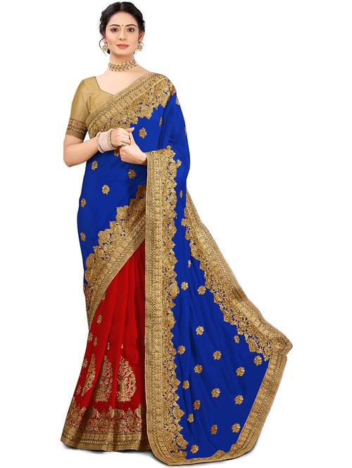 self design embroidered saree - 19972235 - Very Small Image - 1
