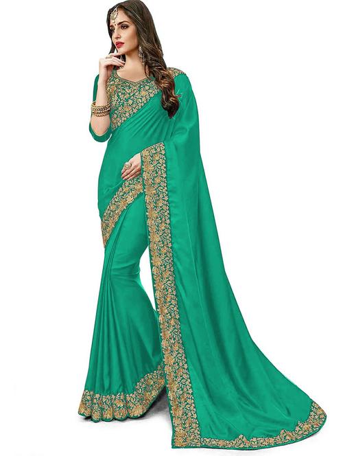 self design embroidered saree with blouse - 19972471 - Very Small Image - 1