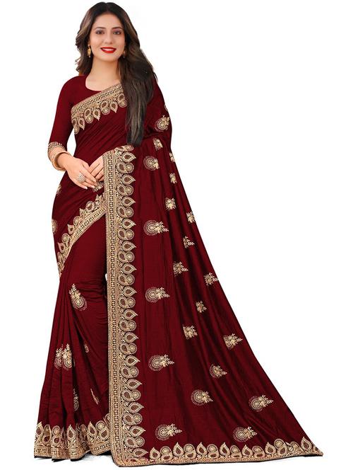 self design embroidered saree - 19972953 - Very Small Image - 1