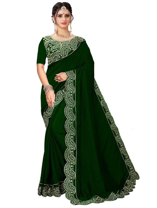 self design embroidered saree with blouse - 19973148 - Very Small Image - 1