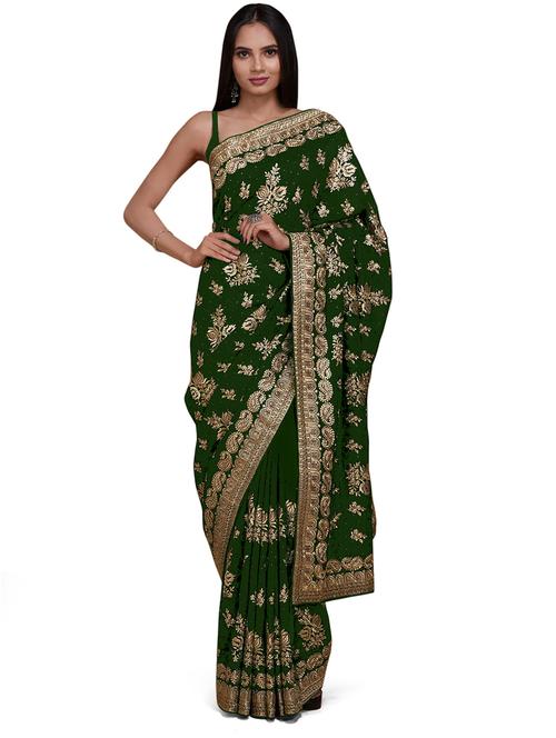 self design embroidered saree - 19973199 - Very Small Image - 1