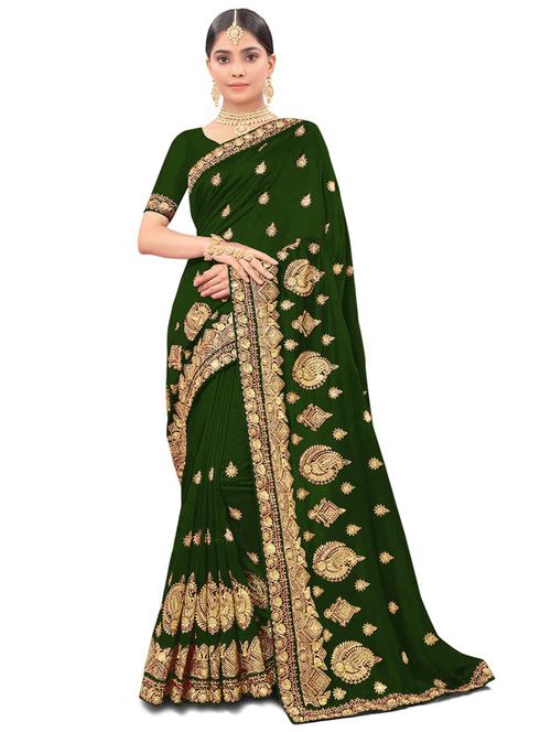 self design embroidered saree - 19973204 - Very Small Image - 1