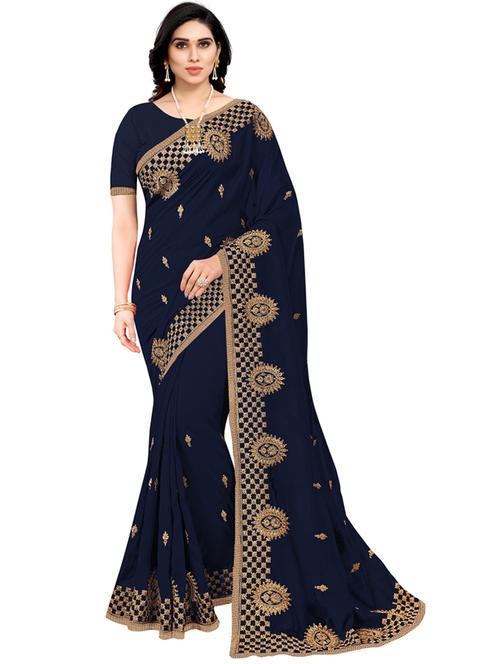 self design embroidered saree - 19973296 - Very Small Image - 1