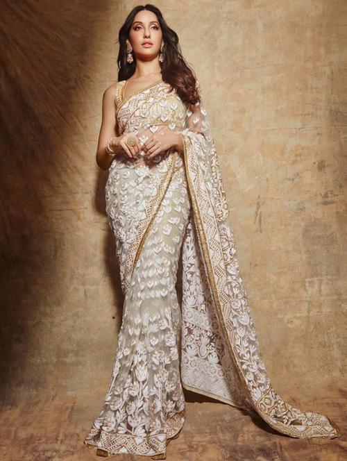 self design embroidered saree - 19973350 - Very Small Image - 1